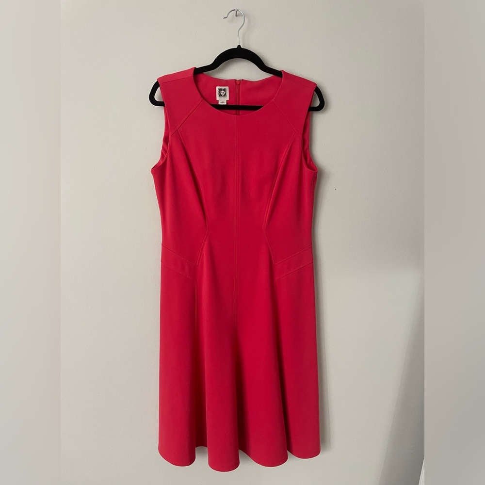 Anne Klein Business Formal Red Dress Size 12